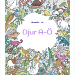 ABC-Djur A-Ö Färgläggningsbok