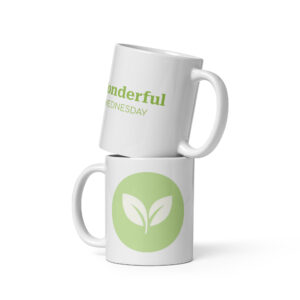 Amaelle Wonderful Wednesday White glossy mug