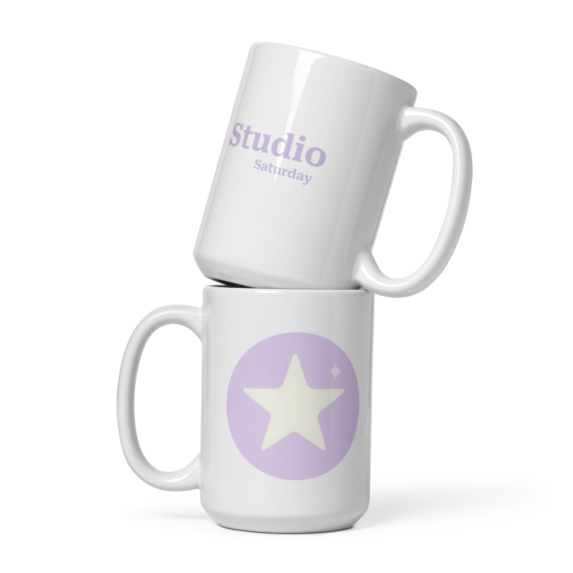 Amaelle Studio Saturday White glossy mug - 画像 (2)