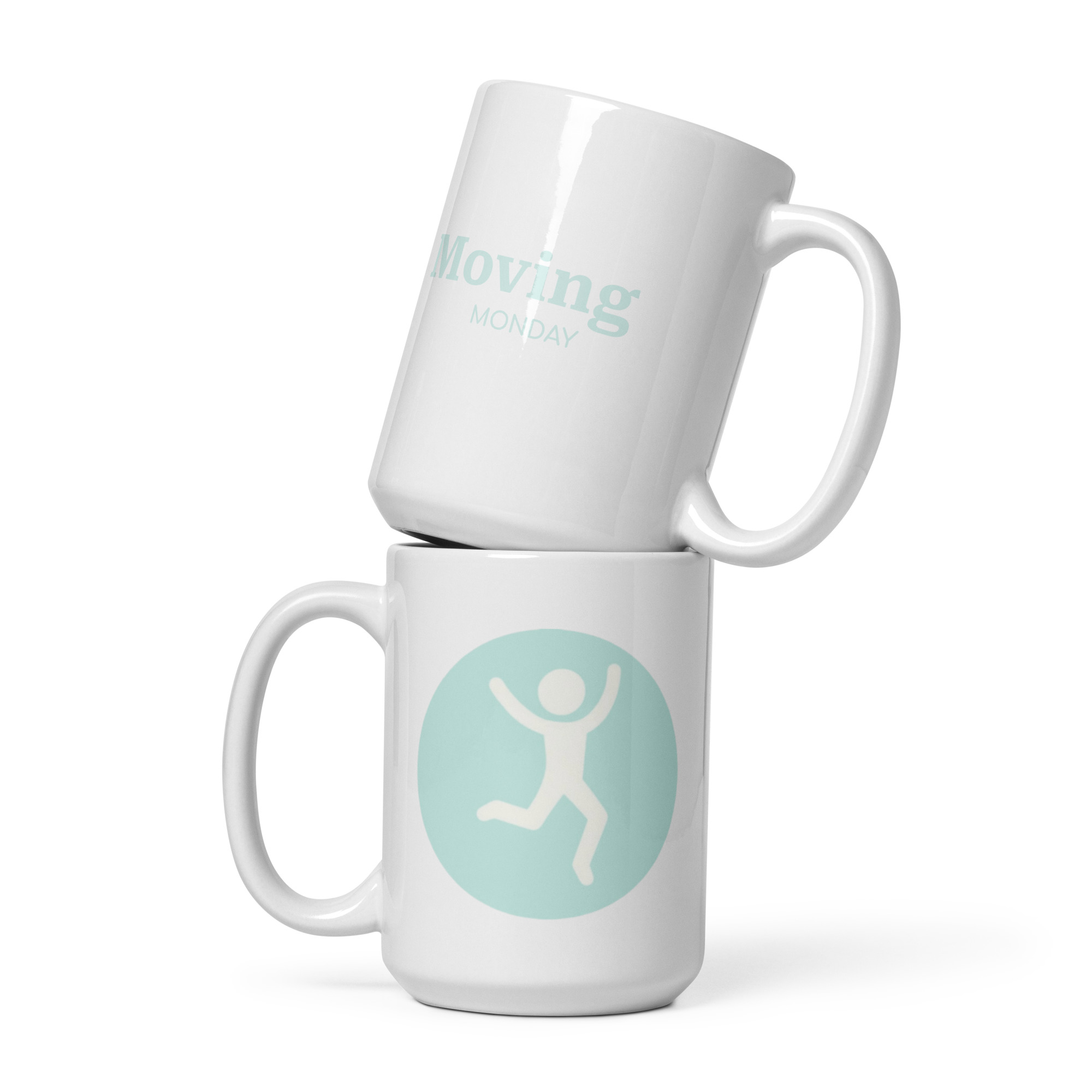 Amaelle Moving Monday White glossy mug - Bild 2